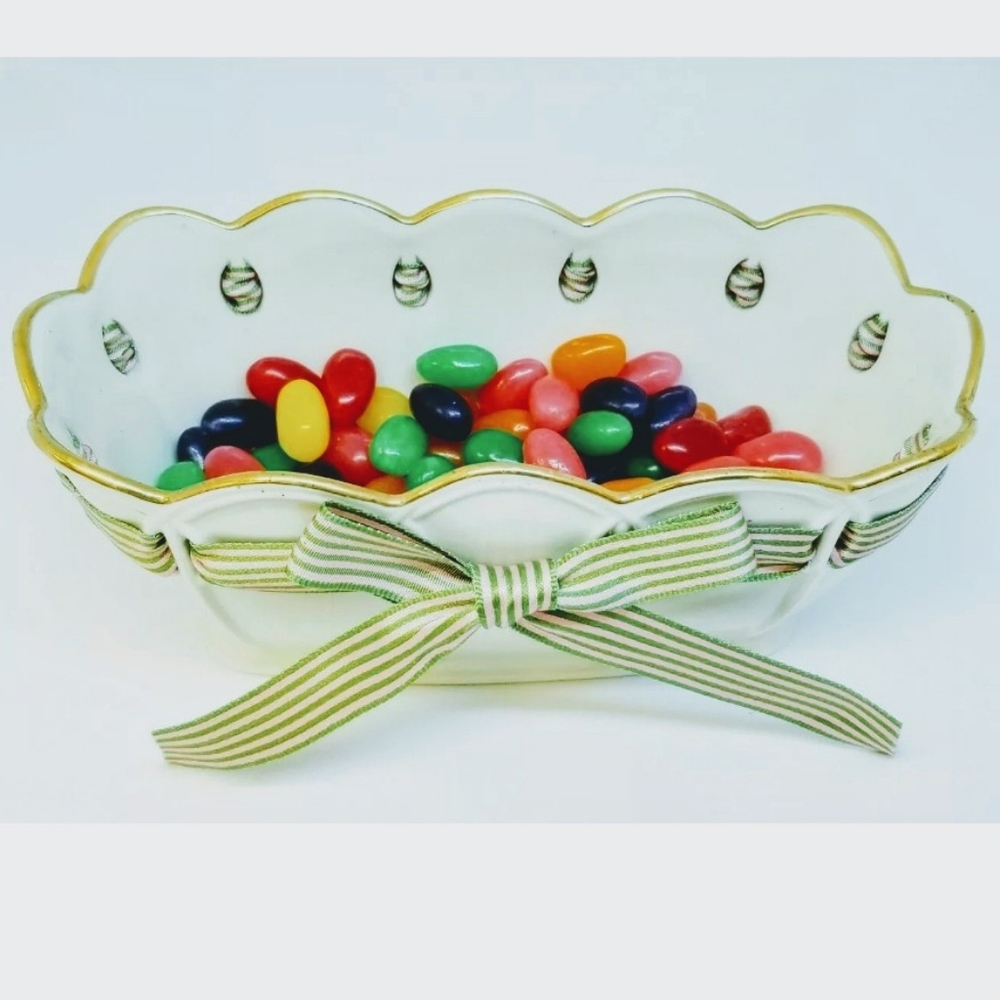 LENOX Porcelain Gold-edged Dish EASTER